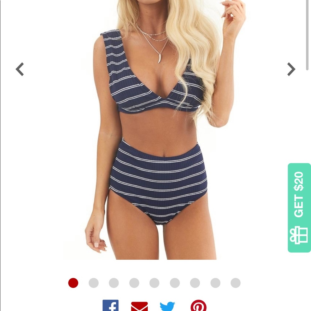 Boutique high wait swim suit